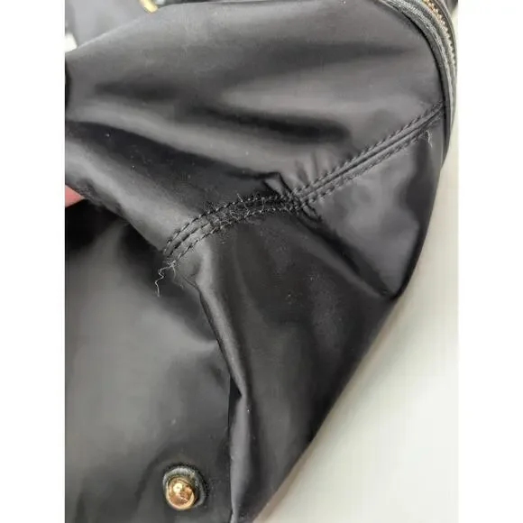 Rosie Pope Pregnant In Heals black Nylon pebbled leather diaper bag black - Picture 7 of 13